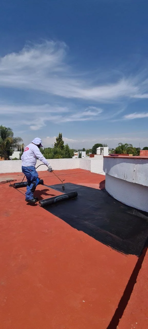 Aplicación de impermeabilizante prefabricado